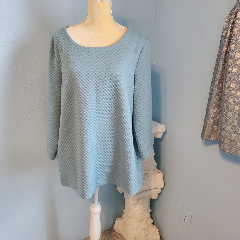 💥NWT Joseph A stone blue top women's XL C49
